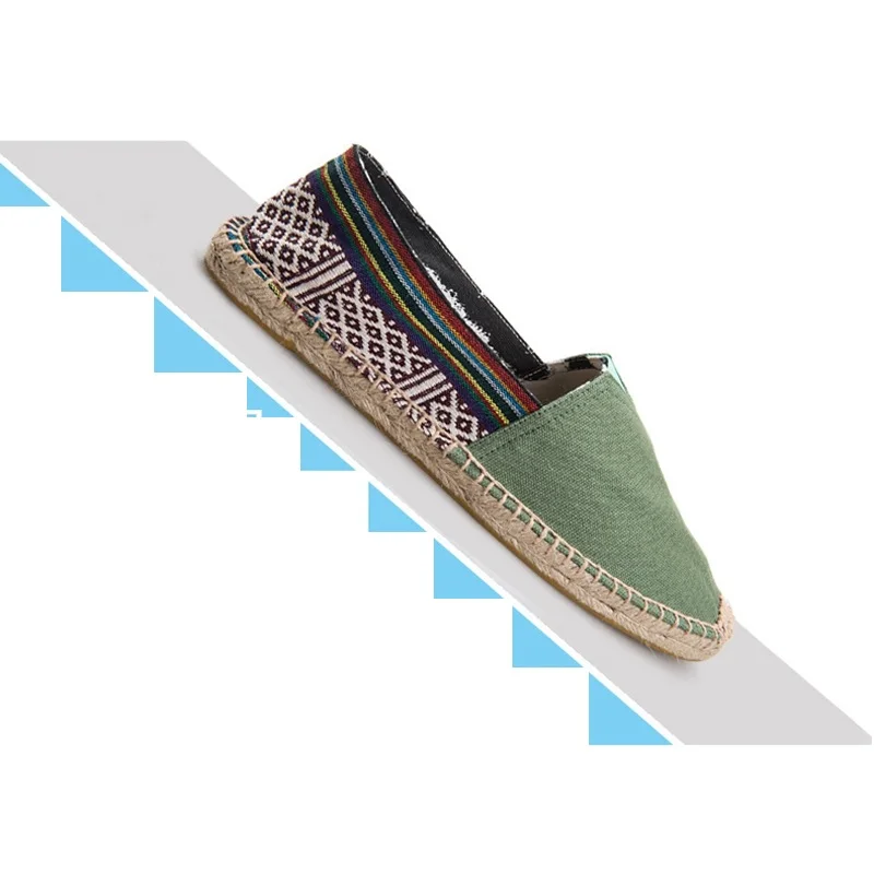 HANSCHIC 2017 New Arrival Green Retro Comfortable Simple Design Ladies Womens Casual Espadrilles Shoes for Female Unisex 101410 (11)