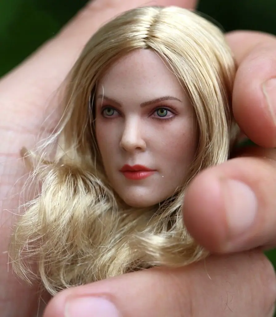

[wamami] 1:6 Scale Gt Toys Female Woman Head Sculpt Blonde Wig For 12" Female Body