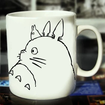 

New Totoro Ceramic Coffee Mug White Color Or Color Changed Cup Totoro Logo --Loveful