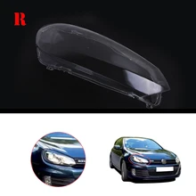 Right Side Transparent Housing Headlight Lense Shell Cover Lamp Assembly For VW Golf 6 MK6 GTI TDI 2010 2011 2012 2013 #P517-R
