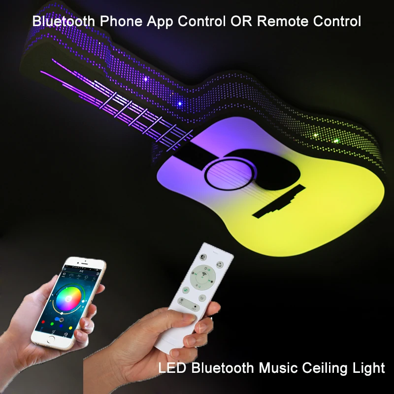 Bluetooth светодиодный потолочный светильник для спальни с яркость и RGB затемняя