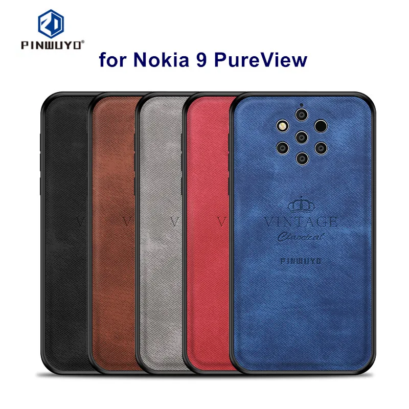PINWUYO Phone Case for Nokia 9 PureView Cover Nokia9 Back 5.99 inch TPU + PC Cases |