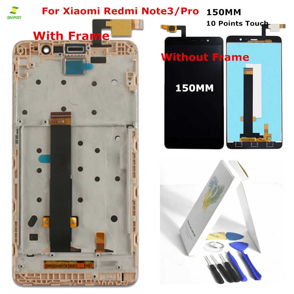 

Redmi Note3 Lcd For Xiaomi Hongmi Redmi Note 3 LCD Screen Display Touch Screen Digitizer Assembly Complete Replacement 150mm
