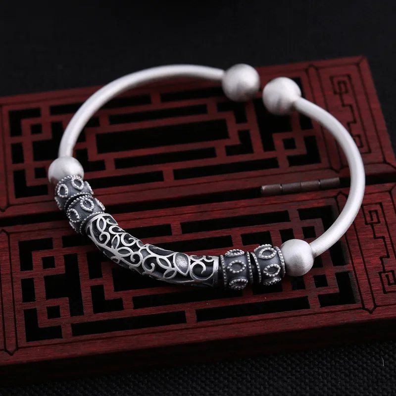 

2019 Special Offer Real Bangle Bracelet National Wind Restoring Ancient Ways Wholesale Hollow Out Chinese Make Arts And Crafts