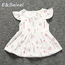 E&Bainel Baby Girls Clothes Summer Toddler Baby Dress Frill Sleeve Cotton Infant Girl Dresses Princess Floral Print Sleeveless E&Bainel Baby Girls Clothes Summer Toddler Baby Dress Frill Sleeve Cotton Infant Girl Dresses Princess Floral Print Sleeveless