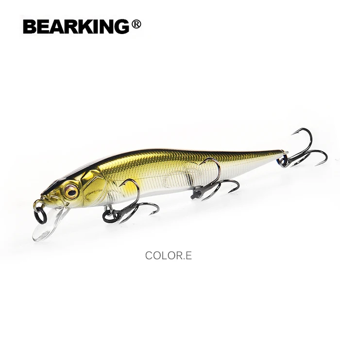 hot Bearking perfect action 12different colors fishing lures,98mm/10g, sp minnow 12 different colorful color,free shipping - Цвет: E