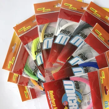 

POWERTI 30pcs/lot Nylon 0.68mm Badminton Racket String BG65 Gym Badminton Training String Durable High Elasticity 10M Black