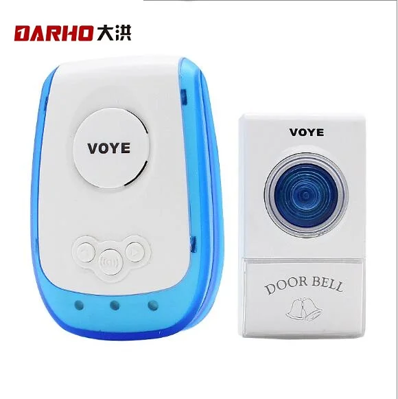 DARHO New Wireless shop store Doorbell 120M Remote  smart Door Bell Chime One to one electronic remote control home doorbell