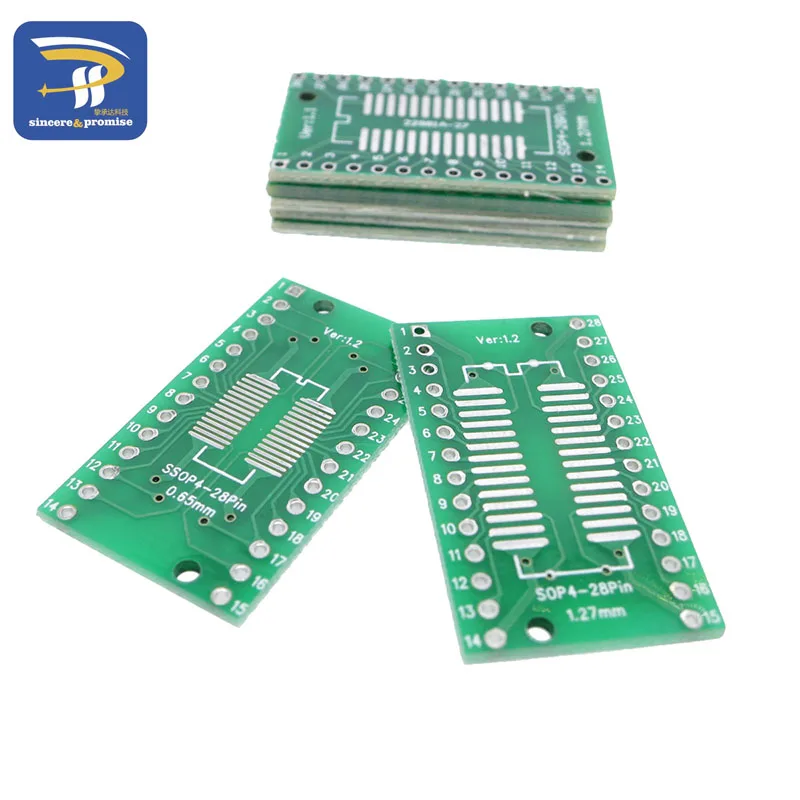 SOP28 to DIP28 Adapter Board PCB Pin SO28 SOT28 TSSOP28 MSOP28 Converter Plate 