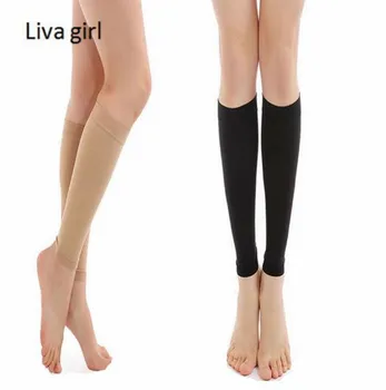 

1 Pair Leg Sleeve Swelling Support Medical Compression Brace Shin Splint Stockings Varicose Vein 20-30mmHG Plus size XXL