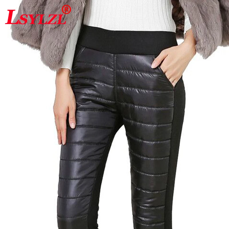 Winter Pants Women High Waist Black Pants For Women Warm Pantaloon Plus