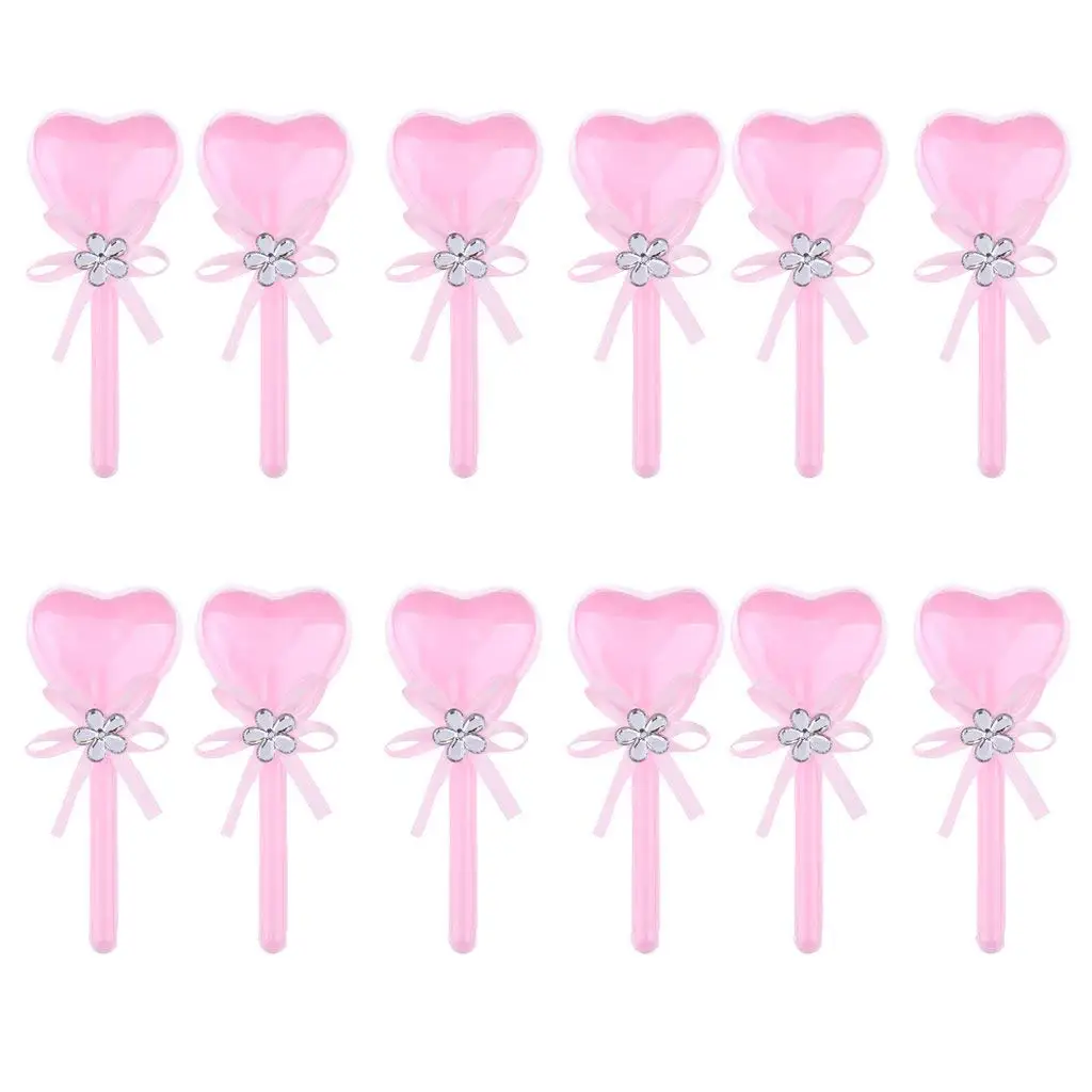 

12pcs Box Surprise A Candy Dragees Heart Shape Lollipop PVC with Ribbon for Anniversary Wedding