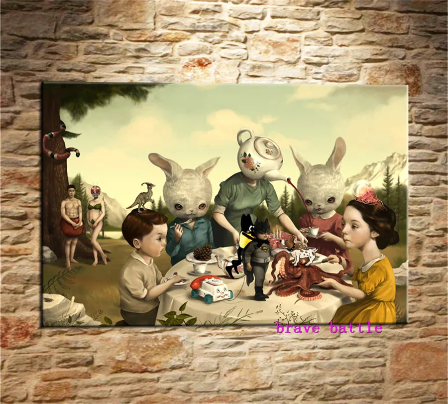 Mark Ryden детский необычный холст для живописи Тёмный мир гостиная спальня домашний