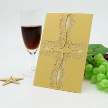 10 шт./лот 12*18 см для снятия боли в креативный полый лазерный разрез деловой вечерный поздравительный Приглашения оформление открытки для персонализированные пользовательские 9ZSH212