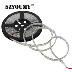 SZYOUMY 500 м DC24V Водонепроницаемый светодиодные полосы 5050 гибкий свет 60led/м, 5 м/рулон, белый, теплый белый, красный, зеленый, синий, RGB, бесплатная