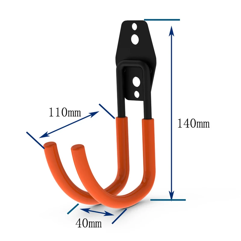Настенное крепление для гаража, велосипедная вешалка, крюк, сверхпрочные металлические крючки для сада, ванной комнаты, крючки для органайзера, кухонные инструменты для хранения с винтами 25