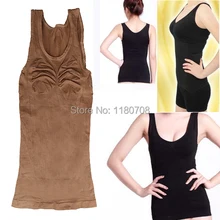 Горячая похудение Бюст Вверх тело Формирователь животик контроль жира камзол майка Топ 2 цвета