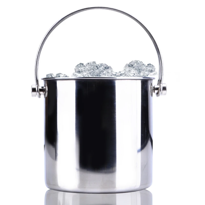 New 2.8/2.0/1.2l Stainless Steel Ice Bucket High Quality Wine Cooler