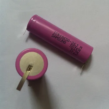 

6pcs/lot ICR18650-26JM 2600mah 3.7v 18650 battery with tabs for laptop notebook