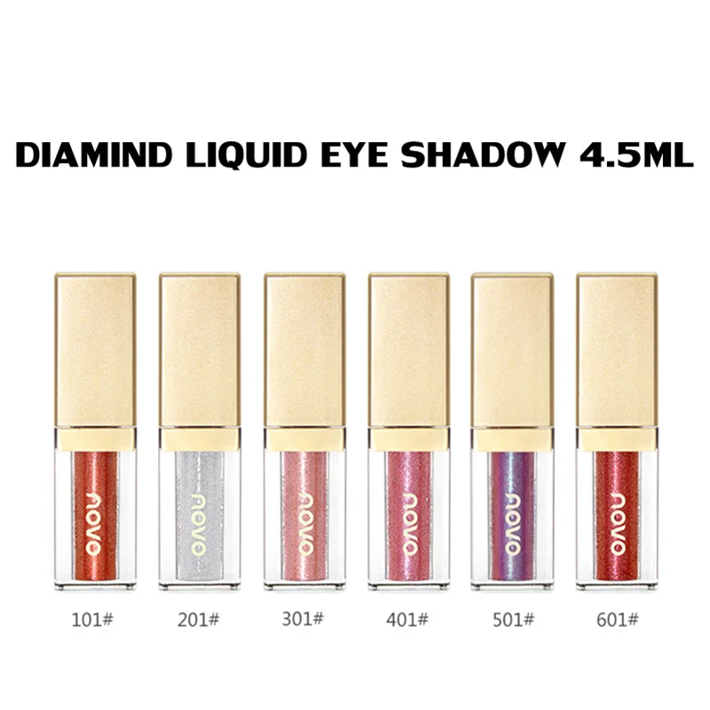 Novo Diamond Liquid Eyeshadow 4.5ml Glitter Blingbling Eye Shadow Starlight Dazzling Color Shine Waterproof Metallic Makeup Novo Diamond Liquid Eyeshadow 4.5ml Glitter Blingbling Eye Shadow Starlight Dazzling Color Shine Waterproof Metallic Makeup