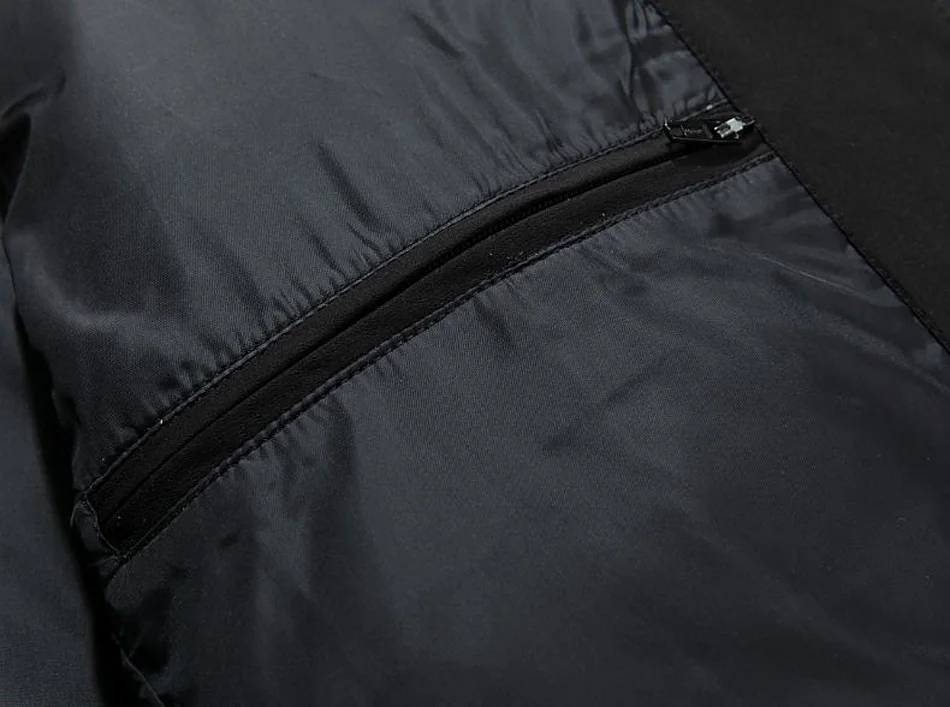 jaqueta de alta qualidade dentro zip bolso