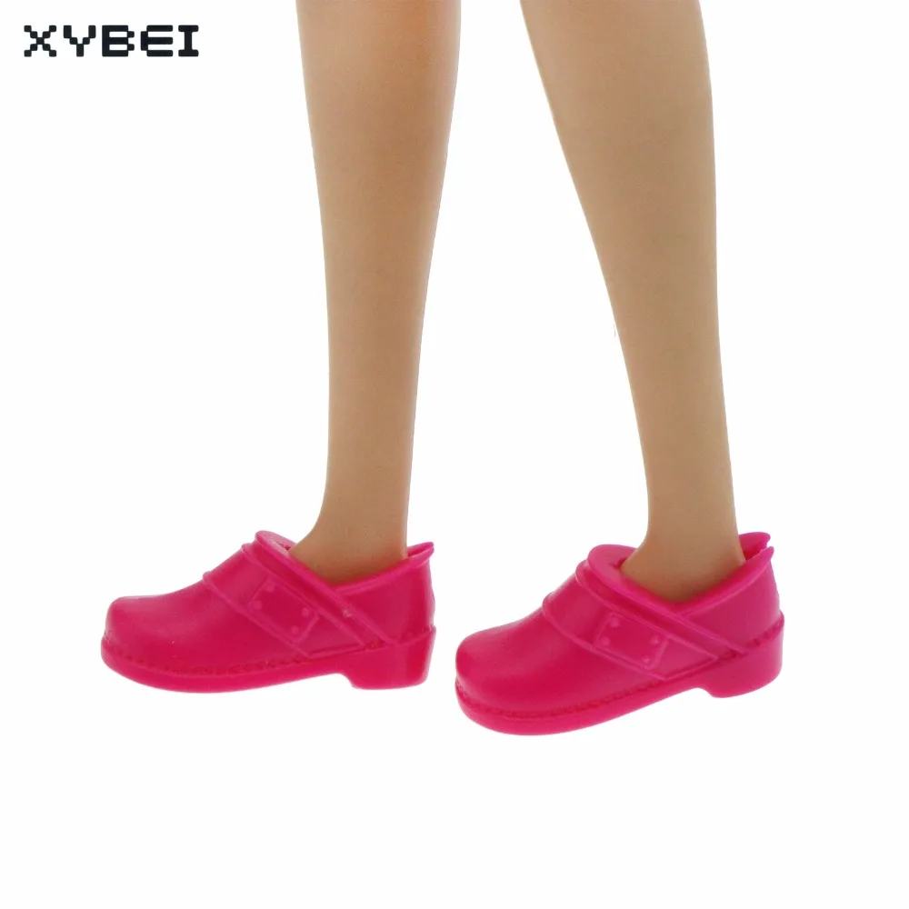 عالية الجودة لطيف حذاء مسطح الرياضة عارضة اليومية ارتداء متنوعة نمط صندل حذاء ل دمية باربي DIY اكسسوارات طفل هدية لعبة