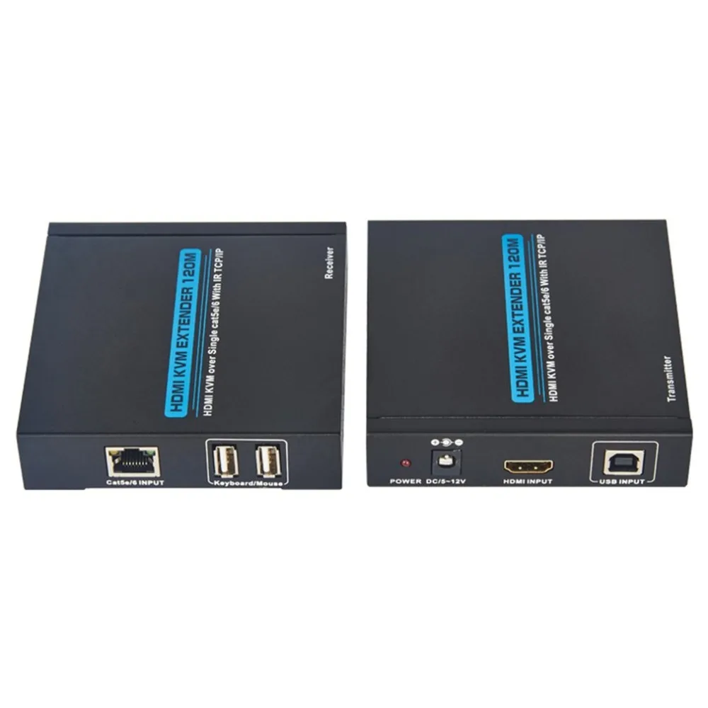 T-5120 120 м hdmi-удлинитель Протокола по TCP/IP один CAT5e/6 кабель сетевой Lan RJ45 HD с USB UK/US/EU