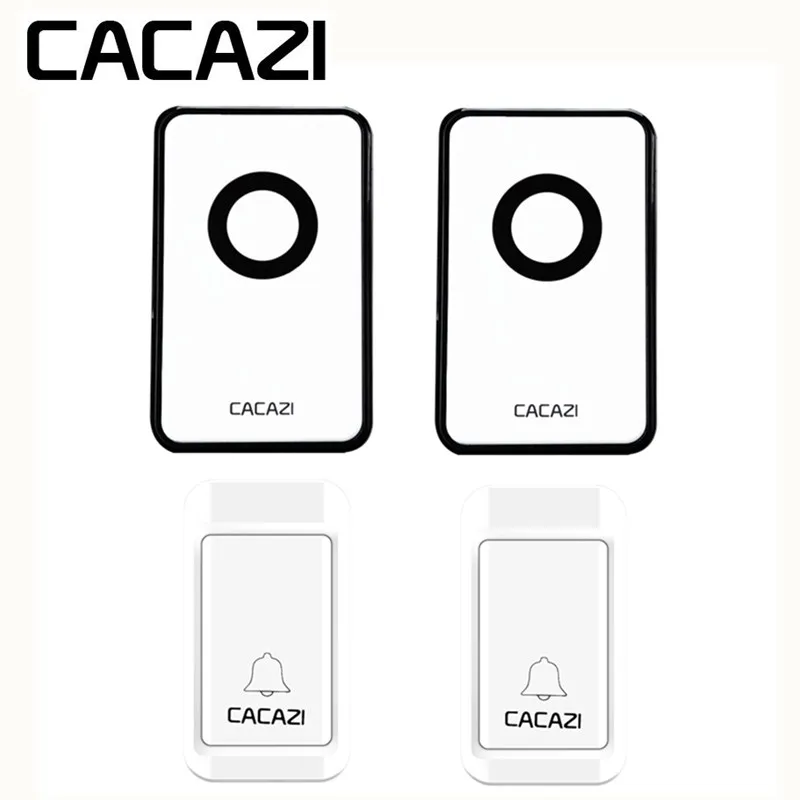 CACAZI Self-powered No batteries Doorbell Wireless Waterproof Operated Smart Button 120M Remote US EU UK Plug 36 Songs Call Bell CACAZI Self-powered No batteries Doorbell Wireless Waterproof Operated Smart Button 120M Remote US EU UK Plug 36 Songs Call Bell
