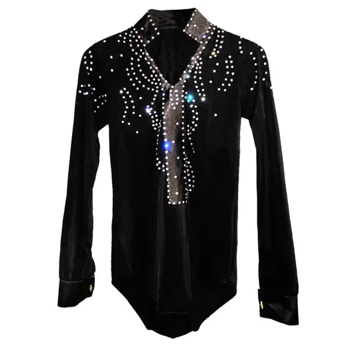 2018 New Arrival boys Ballroom Dance Tops Long Sleeve Latin Shirts boy