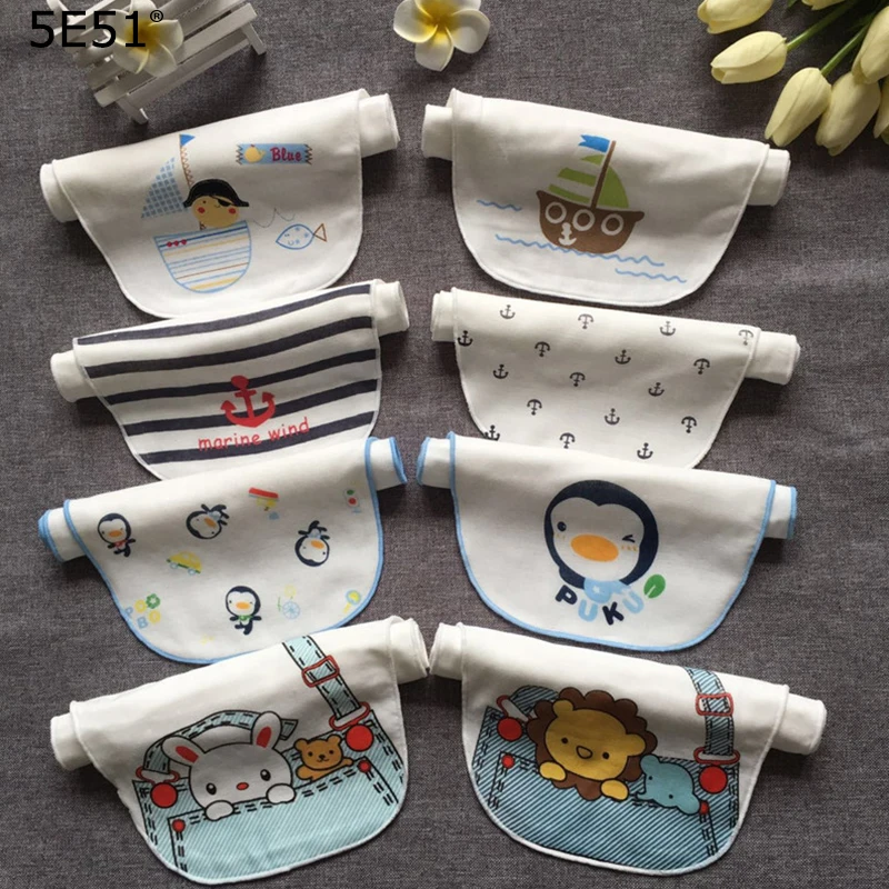 

Children baby handkerchief cotton 100% /penguin cat printed 22*44cm/Many Uses