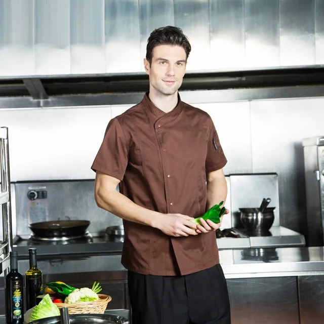 Buy Summer food service clothing chef uniform jacket