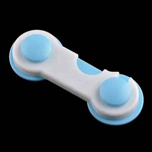 4 x درج مجلس الوزراء باب خزانة ملابس الاطفال سلامة الطفل قفل البلاستيك للحصول على طفل الطفل الأزرق والأبيض