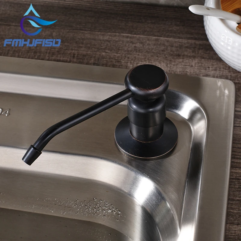 Free Shipping Kitchen Soap Dispenser 220ML Oil Rubbed Bronze Brass