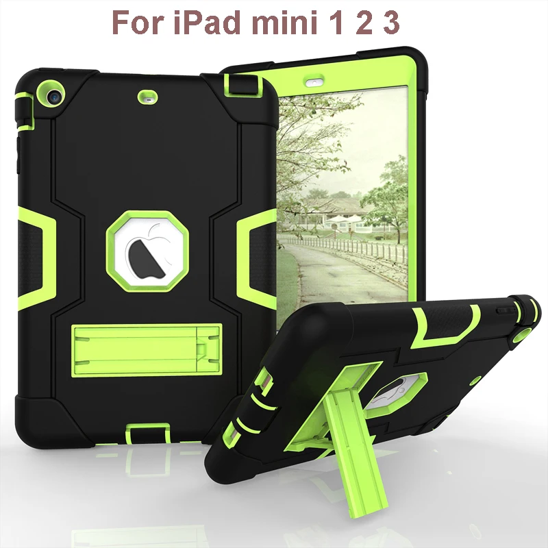 

Jiaoyabuy Shockproof Case Cover for iPad mini 1 mini 2 mini 3 Kids Drop Resistance Apple iPad mini 1/2/3 + Touch Pen Gift