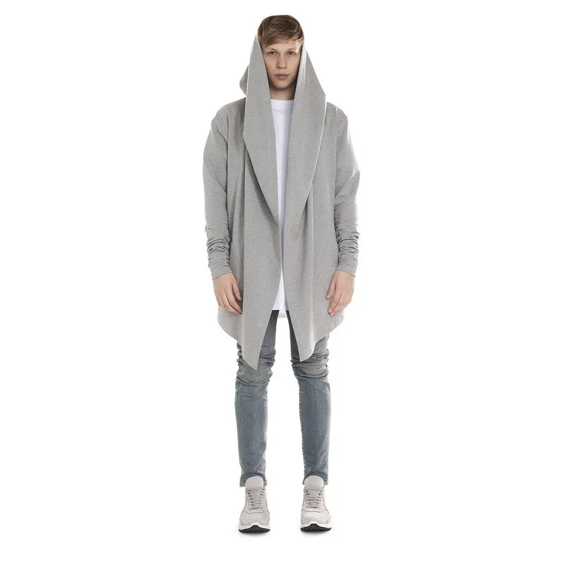 Buy 2017 Men's Long Cardigan Streetwear Urban Hoodies