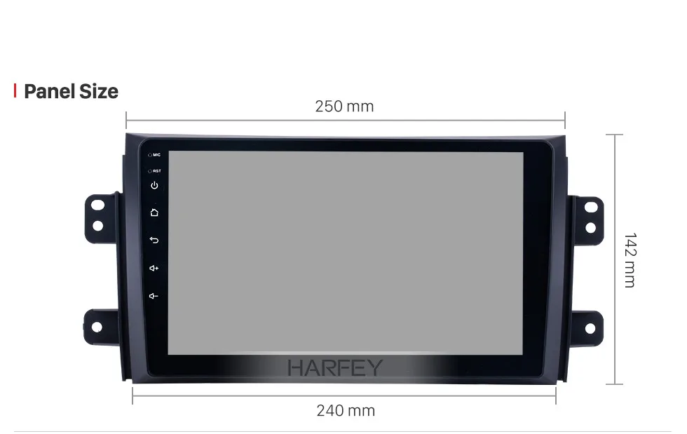 Harfey HD сенсорный экран Android 8,1 для 2006-2012 Suzuki SX4 с радио Автомобильный мультимедийный плеер DVR TPMS AUX OBD2 3g wifi Bluetooth