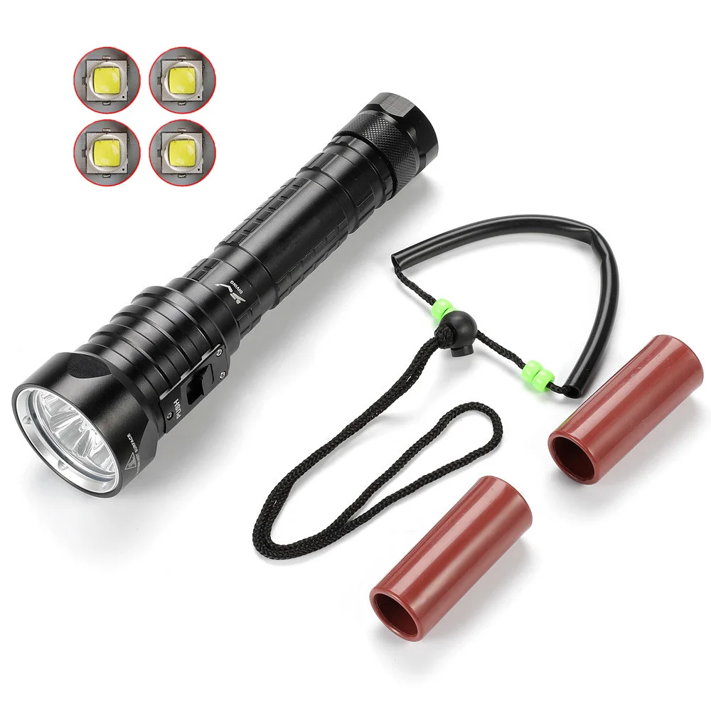

Solarstorm DX4S (upgraded from DX4) XM-L U2 LED diving flashlight torch brightness waterproof 100m white light led torch