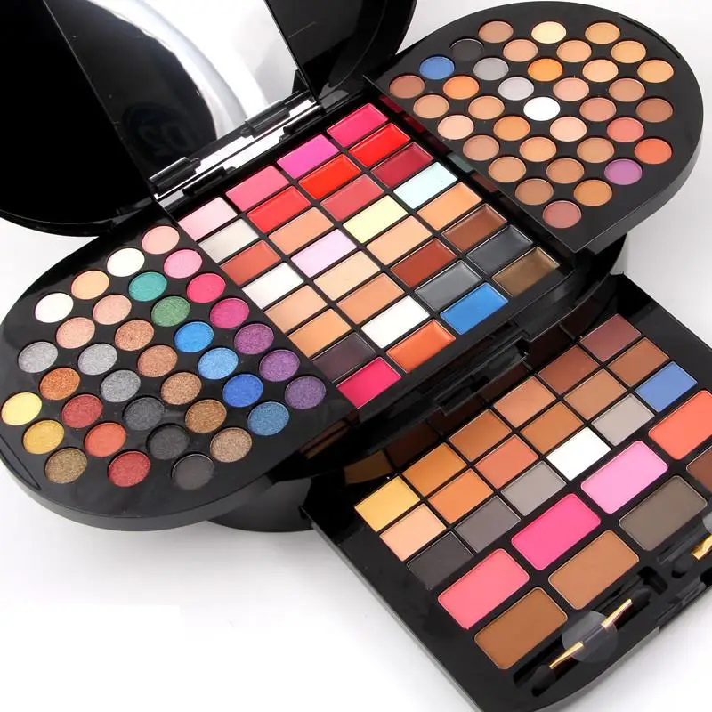 

MISS ROSE 90 Colors Eyeshadow Palette Makeup Set Face Foundation Primer Lipstick Palette Professional Brilliant Cosmetics Kit