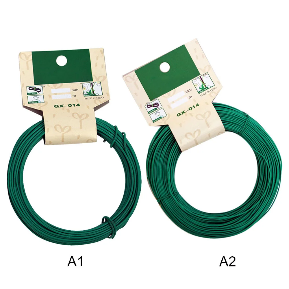 15/20 м гибкий садовый зажим для проволоки проволочная катушка рулона класса для ускорения роста растений, Поддержка исправить Пластик кабельные стяжки Садоводство ремни Садовые принадлежности
