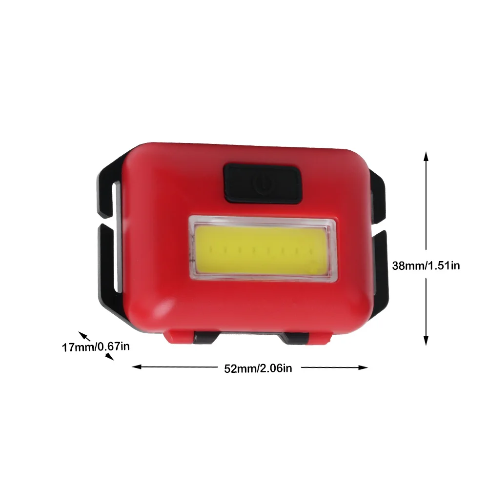 BORUiT COB светодиодный налобный мини-фонарь Применение AAA Батарея задний фонарь с 3 режимами налобный фонарь кемпинг Пеший Туризм Ночная Рыбалка фонарик