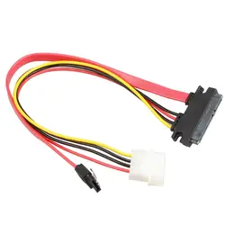 Новый Sata 7 + 15 p к Sata 7 p M + IDE 4 P жесткий диск Кабель питания 31 см 26AWG высокая скорость до 300 МБ/секунд в наличии