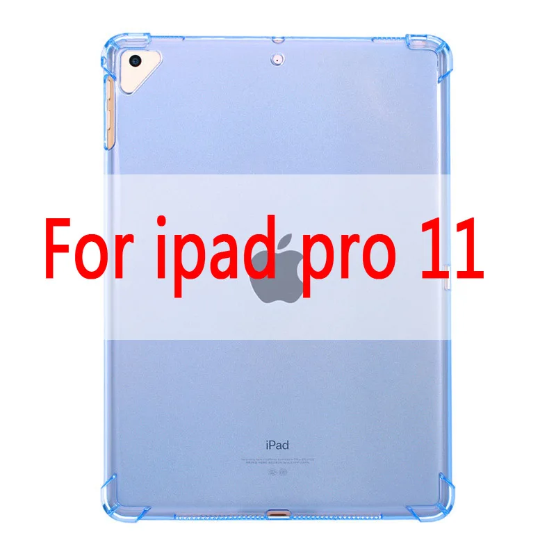 Чехол для iPad 10,2 ''прозрачный силиконовый чехол с подушкой безопасности для iPad Air 3 10,5 Air 2 Mini 5 4 3 2 мягкий чехол из ТПУ - Цвет: For ipad pro 11