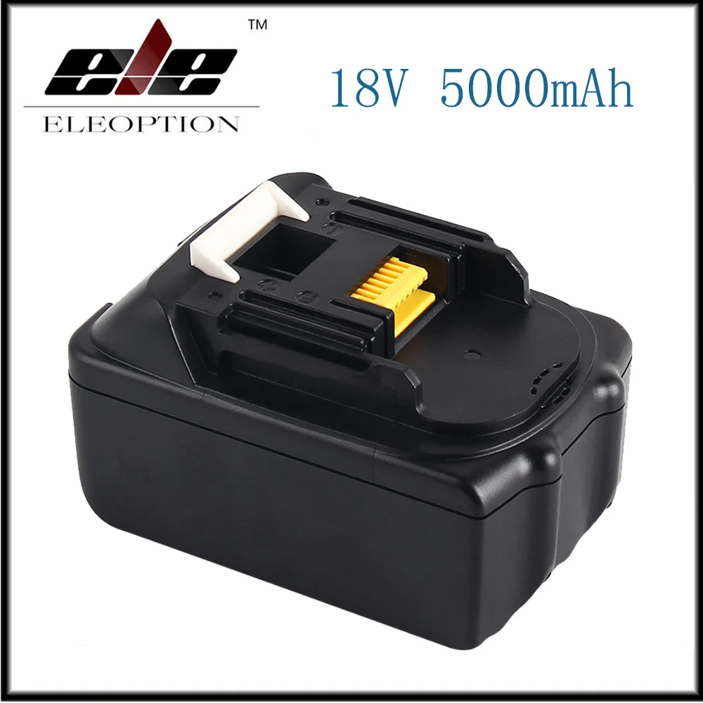 

ELE New 18V 5000mAh Li ion Power tools Replacement battery For Makita BL1815 BL1850 LXT400 BL1840 BL1830 Rechargeable batteria