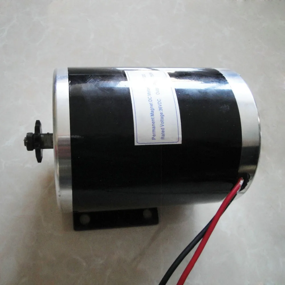 Flash Deal YALU MY1020 800W 36V/ 48V ATV Buggy #25 or T8F sprocket Small electric tricycle E-Scooter DC motor with Mounting bracket 7
