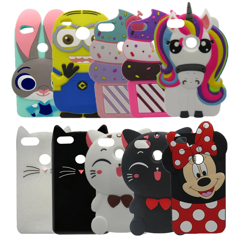 Soft Silicon Case For Xiaomi Redmi Note 5A 3D Cartoon Cat Unicorn Cupcake Back Case Cover For Xiomi Redmi Note 5A Pro prime
