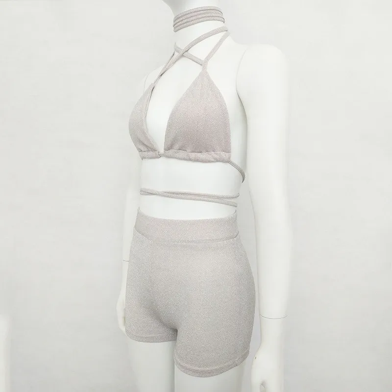 women halter sexy bandage bra 2 pieces set suits 19_
