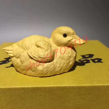 

Natural boxwood, duckling ornaments, exquisite crafts, decorations