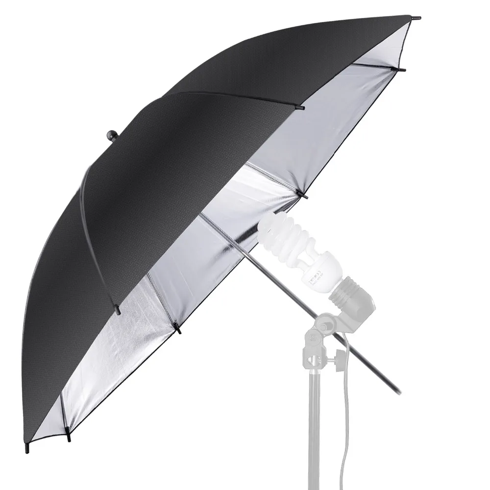 

Neewer Photography Black/Sliver Lighting Umbrella Reflector - Light Diffuser and Modifier for Monolight Flash for Photo Studio