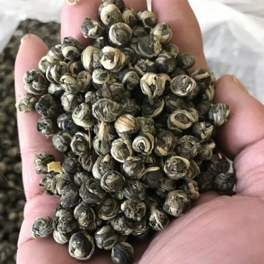 

2019 Fresh Jasmine Tea Natural Organic Premium Jasmine Green Tea Jasmine Dragon Pearl Fragrance Slimming Flower Kung Fu Tea Food