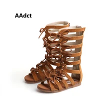 children shoes Summer boots High top fashion Roman girls sandals kids gladiator sandals toddler baby sandals